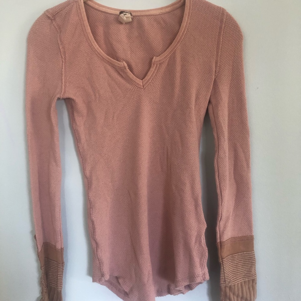 Light pink free people top